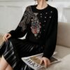 Women's Viscose Fiber Pullover Crew Neck Long Sleeve Sweater Manufacturer - MOQ 100 pcs - Style 0022 Women's Viscose Fiber Pullover Crew Neck Long Sleeve Sweater Manufacturer - MOQ 100 pcs - Style 0022