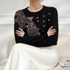 Women's Viscose Fiber Pullover Crew Neck Long Sleeve Sweater Manufacturer - MOQ 100 pcs - Style 0022 Women's Viscose Fiber Pullover Crew Neck Long Sleeve Sweater Manufacturer - MOQ 100 pcs - Style 0022