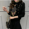 Women's Viscose Fiber Pullover Crew Neck Long Sleeve Sweater Manufacturer - MOQ 100 pcs - Style 0022 Women's Viscose Fiber Pullover Crew Neck Long Sleeve Sweater Manufacturer - MOQ 100 pcs - Style 0022