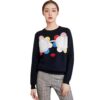 Women's Pullover Crew Neck Long Sleeve Sweater Manufacturer - MOQ 100 pcs - Style 1077