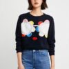 Women's Pullover Crew Neck Long Sleeve Sweater Manufacturer - MOQ 100 pcs - Style 1077