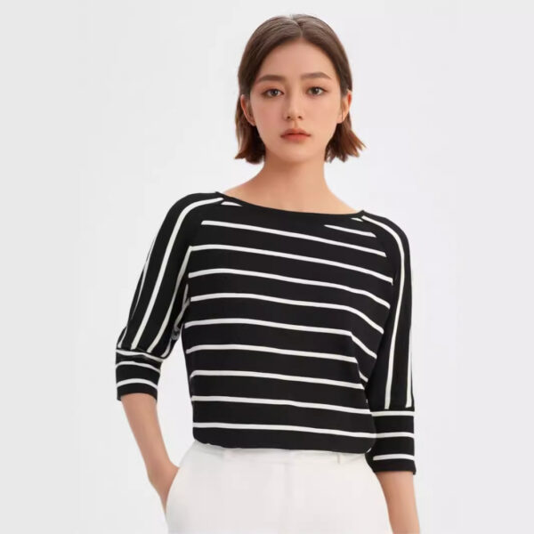 Women's Pullover Crew Neck Sweater Manufacturer - MOQ 100 pcs - Style 1201