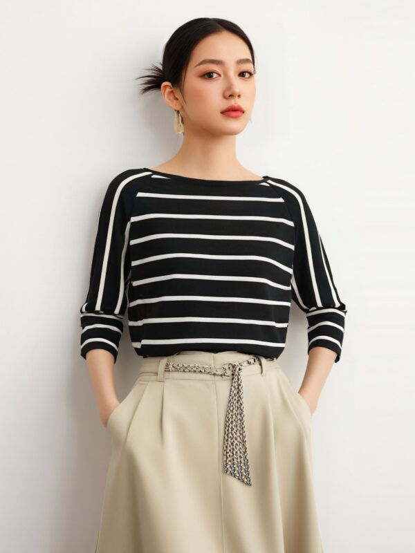 Women's Pullover Crew Neck Sweater Manufacturer - MOQ 100 pcs - Style 1201