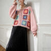 Women's Cardigan Crew Neck Long Sleeve Sweater Manufacturer - MOQ 100 pcs - Style 1377 Women's Cardigan Crew Neck Long Sleeve Sweater Manufacturer - MOQ 100 pcs - Style 1377
