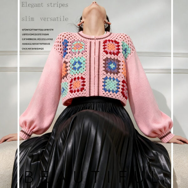 Women's Cardigan Crew Neck Long Sleeve Sweater Manufacturer - MOQ 100 pcs - Style 1377 Women's Cardigan Crew Neck Long Sleeve Sweater Manufacturer - MOQ 100 pcs - Style 1377
