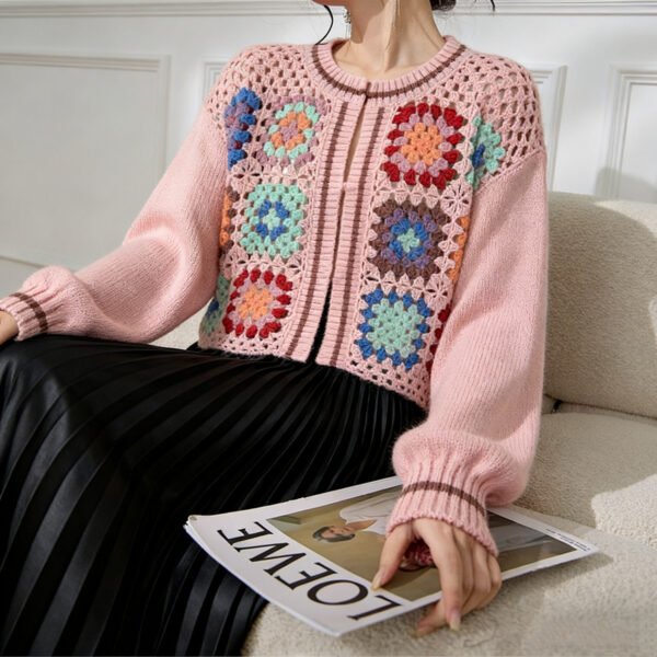 Women's Cardigan Crew Neck Long Sleeve Sweater Manufacturer - MOQ 100 pcs - Style 1377 Women's Cardigan Crew Neck Long Sleeve Sweater Manufacturer - MOQ 100 pcs - Style 1377