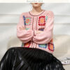 Women's Cardigan Crew Neck Long Sleeve Sweater Manufacturer - MOQ 100 pcs - Style 1377 Women's Cardigan Crew Neck Long Sleeve Sweater Manufacturer - MOQ 100 pcs - Style 1377