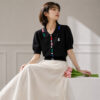 1379 product image 11 Women's Cardigan Short Sleeve Sweater Manufacturer - MOQ 100 pcs - Style 1379