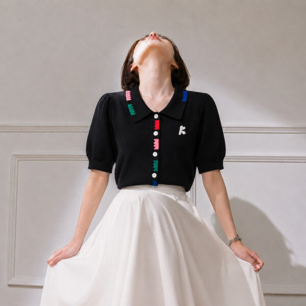1379 product image 12 Women's Cardigan Short Sleeve Sweater Manufacturer - MOQ 100 pcs - Style 1379
