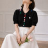 1379 product image 13 Women's Cardigan Short Sleeve Sweater Manufacturer - MOQ 100 pcs - Style 1379