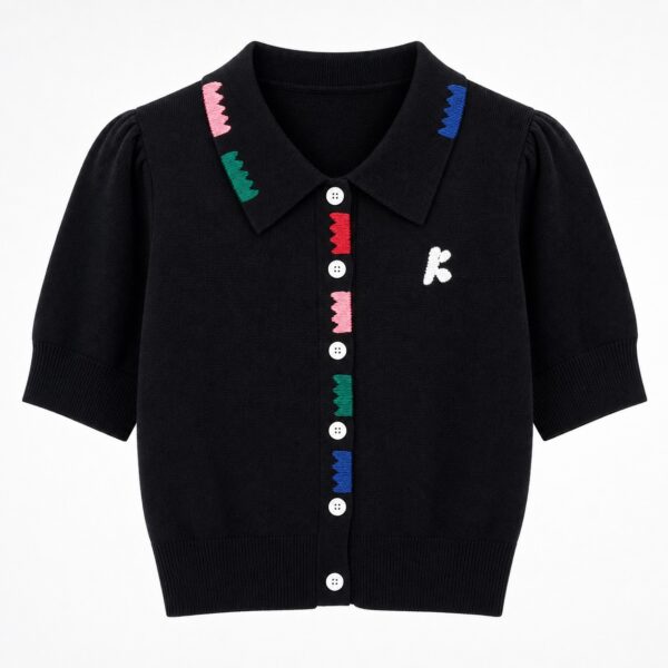 1379 product image 14 Women's Cardigan Short Sleeve Sweater Manufacturer - MOQ 100 pcs - Style 1379