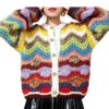 Women's Cardigan Crew Neck Long Sleeve Sweater Manufacturer - MOQ 100 pcs - Style 1390 Women's Cardigan Crew Neck Long Sleeve Sweater Manufacturer - MOQ 100 pcs - Style 1390