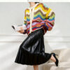Women's Cardigan Crew Neck Long Sleeve Sweater Manufacturer - MOQ 100 pcs - Style 1390 Women's Cardigan Crew Neck Long Sleeve Sweater Manufacturer - MOQ 100 pcs - Style 1390