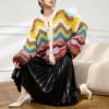 Women's Cardigan Crew Neck Long Sleeve Sweater Manufacturer - MOQ 100 pcs - Style 1390 Women's Cardigan Crew Neck Long Sleeve Sweater Manufacturer - MOQ 100 pcs - Style 1390