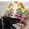 Women's Cardigan Crew Neck Long Sleeve Sweater Manufacturer - MOQ 100 pcs - Style 1390 Women's Cardigan Crew Neck Long Sleeve Sweater Manufacturer - MOQ 100 pcs - Style 1390