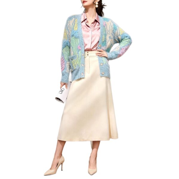 Women's Cardigan V Neck Long Sleeve Sweater Manufacturer - MOQ 100 pcs - Style 1411 Women's Cardigan V Neck Long Sleeve Sweater Manufacturer - MOQ 100 pcs - Style 1411