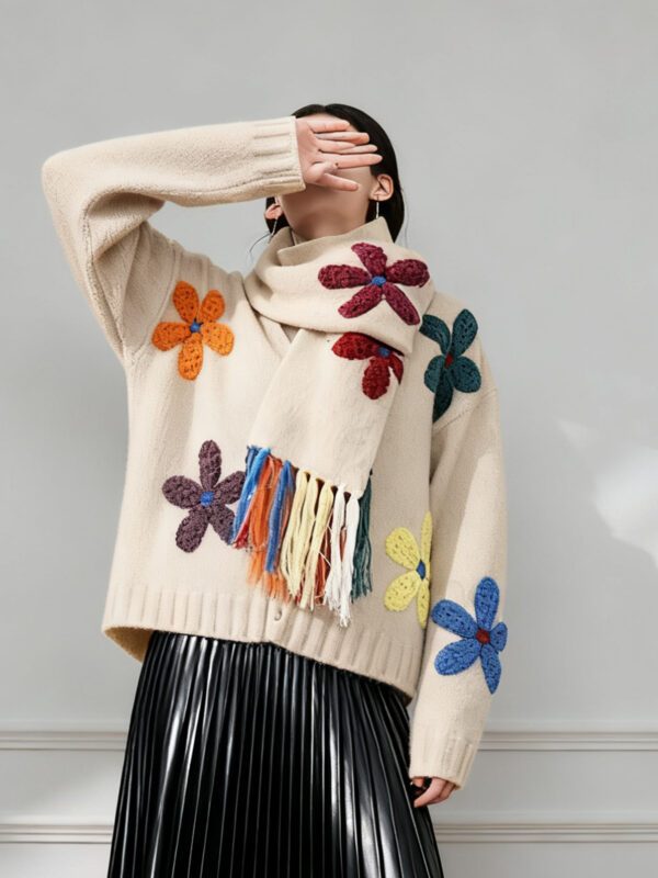 Women's Viscose Fiber Cardigan V Neck Long Sleeve Sweater Manufacturer - MOQ 100 pcs - Style 1421 Women's Viscose Fiber Cardigan V Neck Long Sleeve Sweater Manufacturer - MOQ 100 pcs - Style 1421