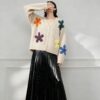 Women's Viscose Fiber Cardigan V Neck Long Sleeve Sweater Manufacturer - MOQ 100 pcs - Style 1421 Women's Viscose Fiber Cardigan V Neck Long Sleeve Sweater Manufacturer - MOQ 100 pcs - Style 1421