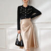 Women's Cardigan Crew Neck Long Sleeve Sweater Manufacturer - MOQ 100 pcs - Style 1422
