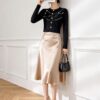 Women's Cardigan Crew Neck Long Sleeve Sweater Manufacturer - MOQ 100 pcs - Style 1422