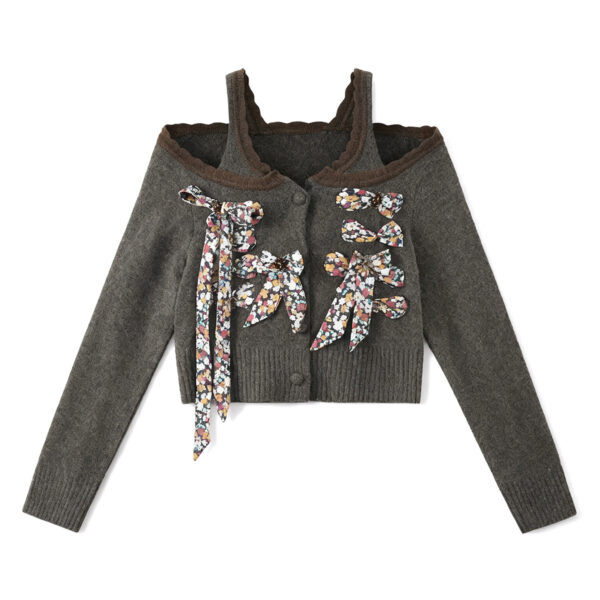 Women's Cardigan Long Sleeve Sweater Manufacturer - MOQ 100 pcs - Style 1424