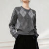 Women's Cardigan Crew Neck Long Sleeve Sweater Manufacturer - MOQ 100 pcs - Style 1426 Women's Cardigan Crew Neck Long Sleeve Sweater Manufacturer - MOQ 100 pcs - Style 1426