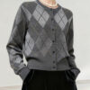 Women's Cardigan Crew Neck Long Sleeve Sweater Manufacturer - MOQ 100 pcs - Style 1426 Women's Cardigan Crew Neck Long Sleeve Sweater Manufacturer - MOQ 100 pcs - Style 1426