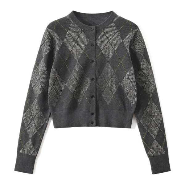 Women's Cardigan Crew Neck Long Sleeve Sweater Manufacturer - MOQ 100 pcs - Style 1426 Women's Cardigan Crew Neck Long Sleeve Sweater Manufacturer - MOQ 100 pcs - Style 1426