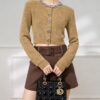Women's Cardigan Crew Neck Long Sleeve Sweater Manufacturer - MOQ 100 pcs - Style 1427