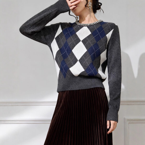Women's Pullover Crew Neck Long Sleeve Sweater Manufacturer - MOQ 100 pcs - Style 1430 Women's Pullover Crew Neck Long Sleeve Sweater Manufacturer - MOQ 100 pcs - Style 1430