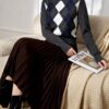 Women's Pullover Crew Neck Long Sleeve Sweater Manufacturer - MOQ 100 pcs - Style 1430 Women's Pullover Crew Neck Long Sleeve Sweater Manufacturer - MOQ 100 pcs - Style 1430