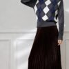 Women's Pullover Crew Neck Long Sleeve Sweater Manufacturer - MOQ 100 pcs - Style 1430 Women's Pullover Crew Neck Long Sleeve Sweater Manufacturer - MOQ 100 pcs - Style 1430