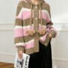 Women's Cardigan Long Sleeve Sweater Manufacturer - MOQ 100 pcs - Style 1464