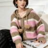 Women's Cardigan Long Sleeve Sweater Manufacturer - MOQ 100 pcs - Style 1464