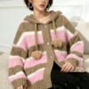 Women's Cardigan Long Sleeve Sweater Manufacturer - MOQ 100 pcs - Style 1464