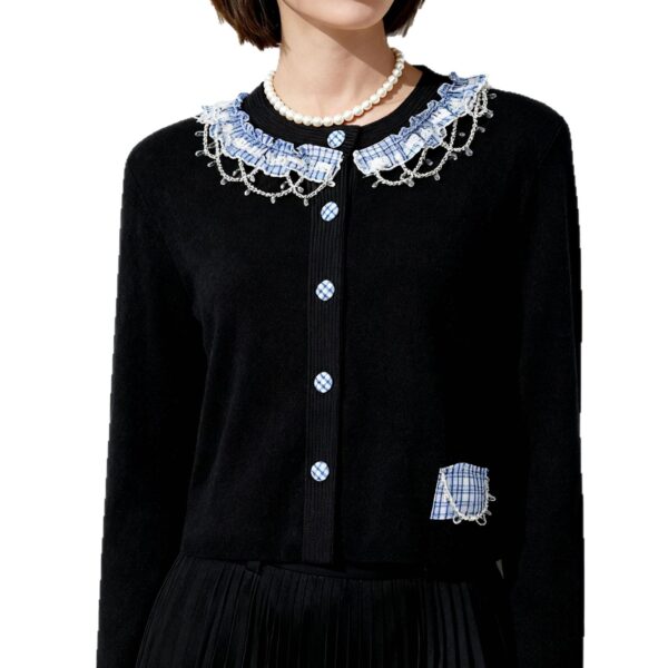 Women's Cardigan Crew Neck Long Sleeve Sweater Manufacturer - MOQ 100 pcs - Style 1465 Women's Cardigan Crew Neck Long Sleeve Sweater Manufacturer - MOQ 100 pcs - Style 1465