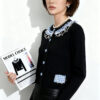 Women's Cardigan Crew Neck Long Sleeve Sweater Manufacturer - MOQ 100 pcs - Style 1465 Women's Cardigan Crew Neck Long Sleeve Sweater Manufacturer - MOQ 100 pcs - Style 1465