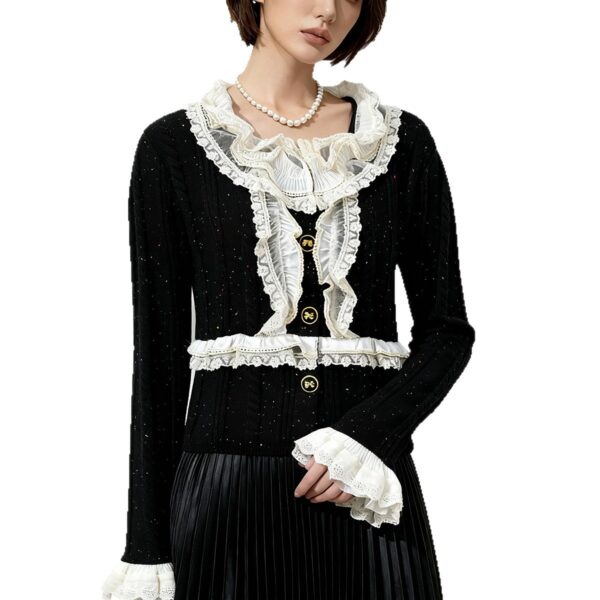 Women's Cardigan Long Sleeve Sweater Manufacturer - MOQ 100 pcs - Style 1466