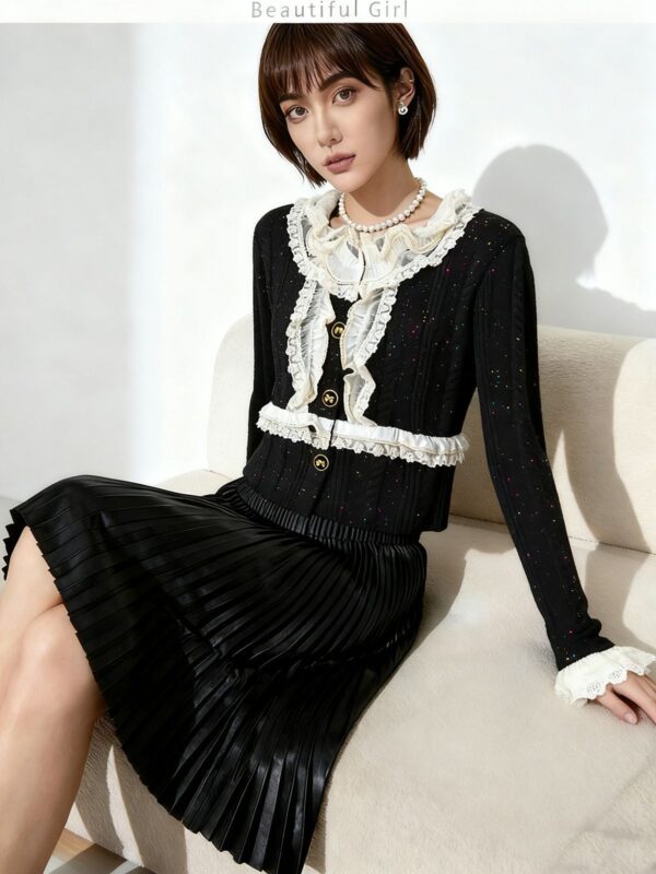Women's Cardigan Long Sleeve Sweater Manufacturer - MOQ 100 pcs - Style 1466