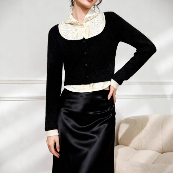 Women's Cardigan Long Sleeve Sweater Manufacturer - MOQ 100 pcs - Style 1469
