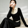 Women's Cardigan Long Sleeve Sweater Manufacturer - MOQ 100 pcs - Style 1469