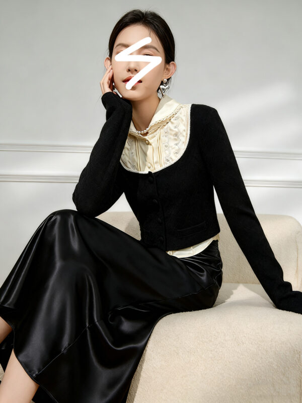 Women's Cardigan Long Sleeve Sweater Manufacturer - MOQ 100 pcs - Style 1469