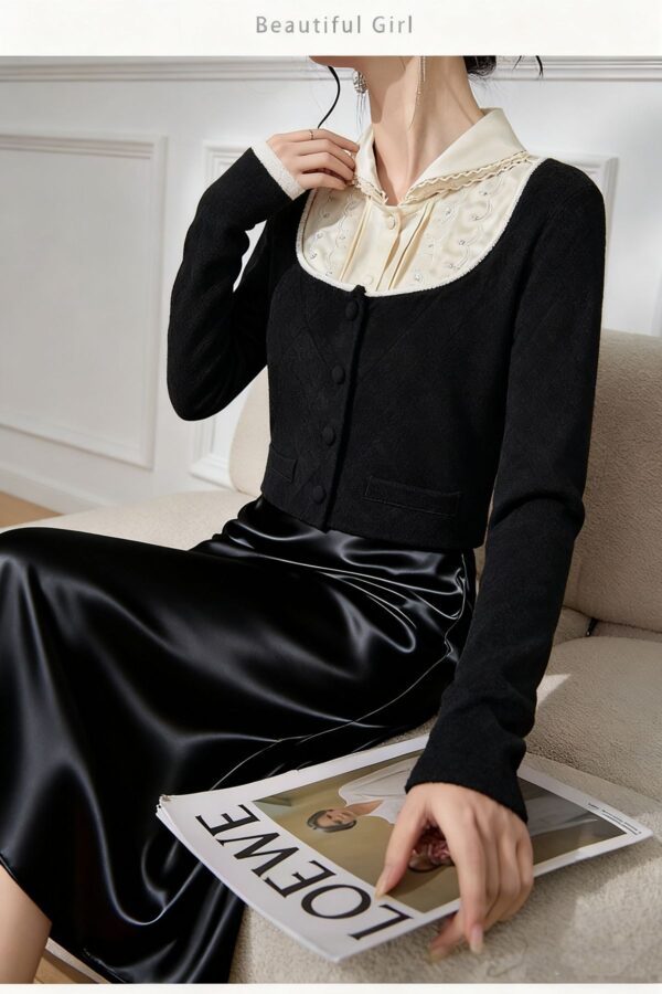 Women's Cardigan Long Sleeve Sweater Manufacturer - MOQ 100 pcs - Style 1469