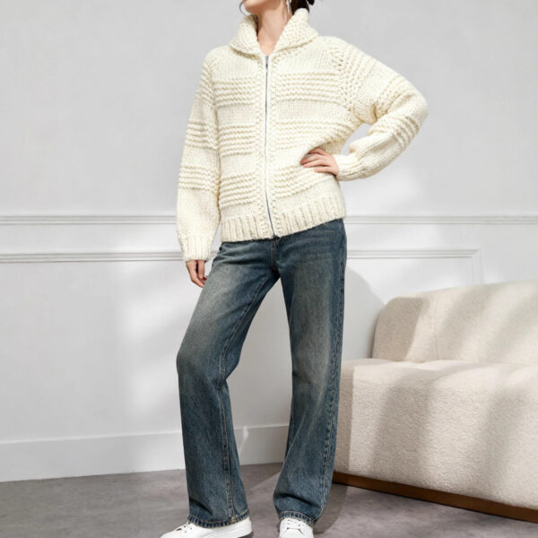 Women's Cardigan Long Sleeve Sweater Manufacturer - MOQ 100 pcs - Style 1471