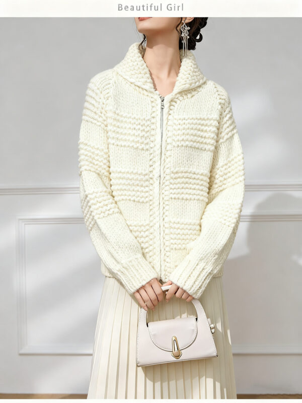 Women's Cardigan Long Sleeve Sweater Manufacturer - MOQ 100 pcs - Style 1471