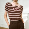 1473 product image 2 Women's Pullover Short Sleeve Sweater Manufacturer - MOQ 100 pcs - Style 1473