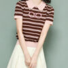 1473 product image 9 Women's Pullover Short Sleeve Sweater Manufacturer - MOQ 100 pcs - Style 1473