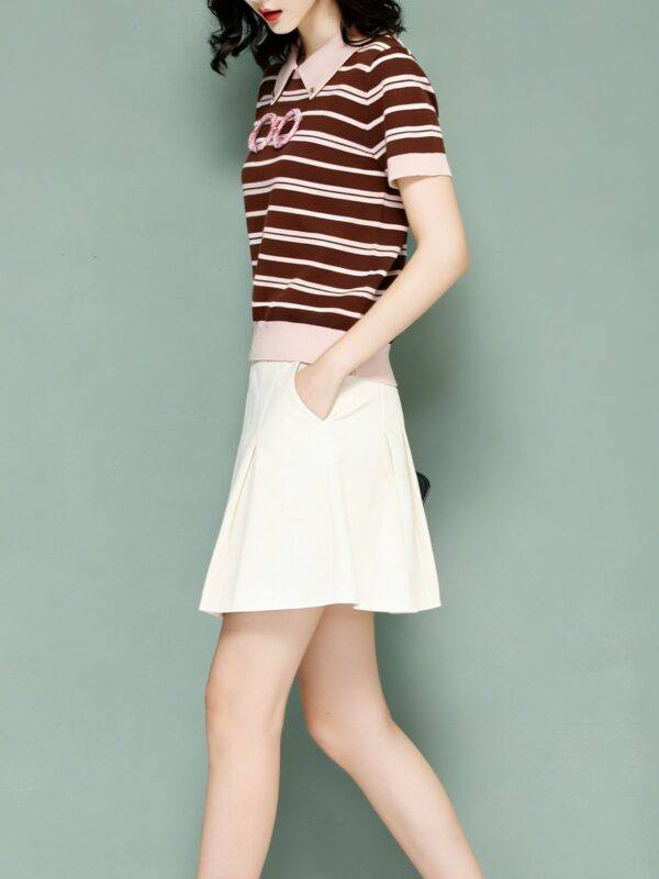 1473 product image 10 Women's Pullover Short Sleeve Sweater Manufacturer - MOQ 100 pcs - Style 1473