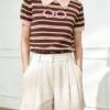 1473 product image 11 Women's Pullover Short Sleeve Sweater Manufacturer - MOQ 100 pcs - Style 1473
