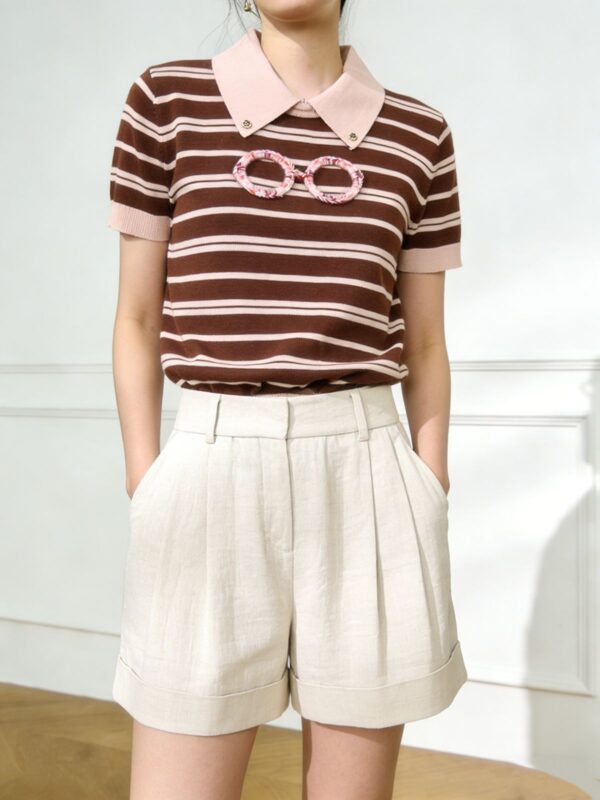 1473 product image 11 Women's Pullover Short Sleeve Sweater Manufacturer - MOQ 100 pcs - Style 1473